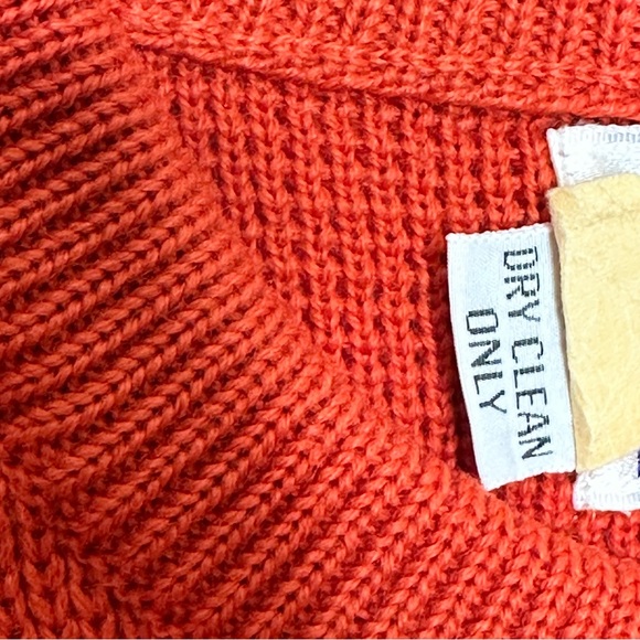 Vintage Profile Sports Wool Sweater w Stripes fits Medium Cleveland Browns 70s - Picture 8 of 9